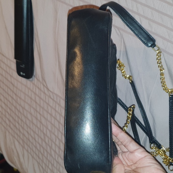 Judith Leiber Black Leather Quilted Mini Bag - Picture 9 of 14